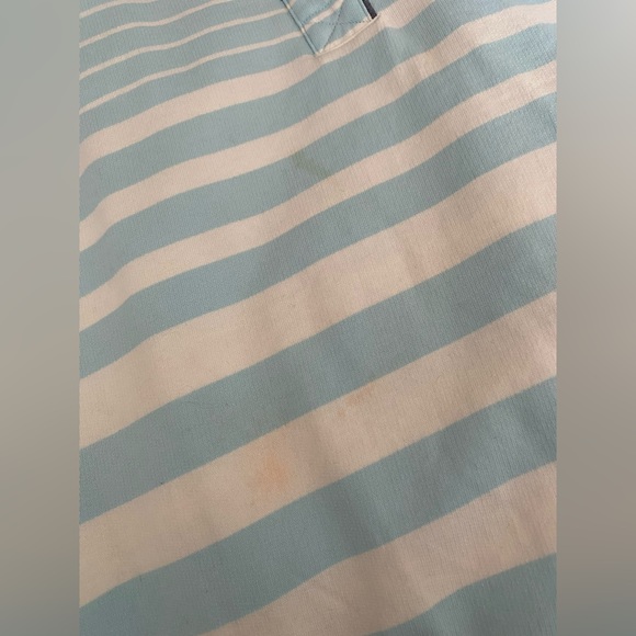 L.L. Bean Women’s Size Medium Blue and White Striped Sweatshirt - Picture 8 of 8